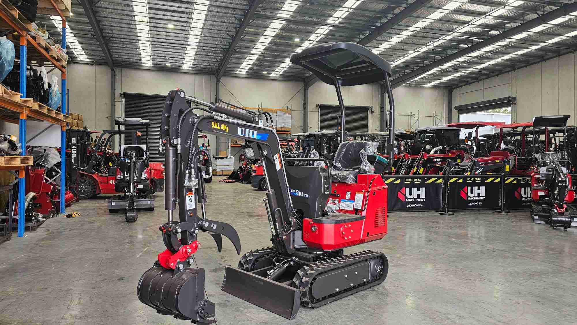 UME10PS 1 Ton Mini Excavator | UHI Machinery - Image 4