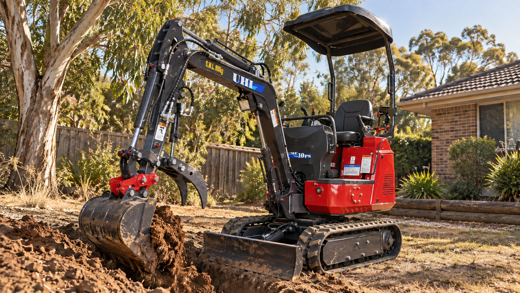 UME10PS 1 Ton Mini Excavator | UHI Machinery