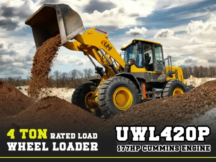 UWL420P 4.2T Wheel Loader with 177hp Cummins Engine | UHI Machinery