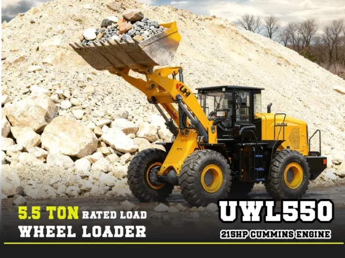 UWL550 5.5T Wheel Loader with 215HP Cummins Engine | UHI Machinery