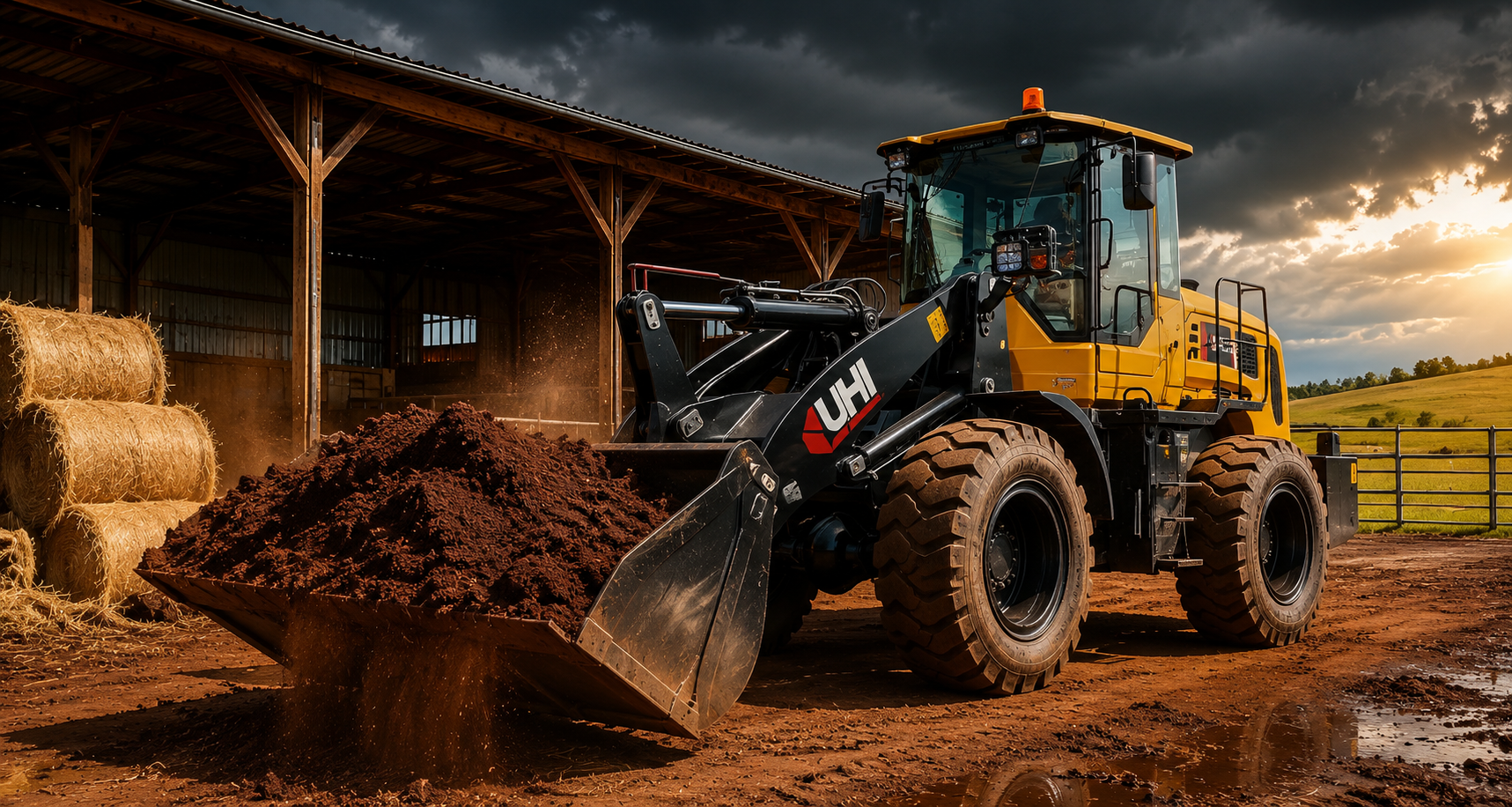 UHI wheel loader working on an Australian site