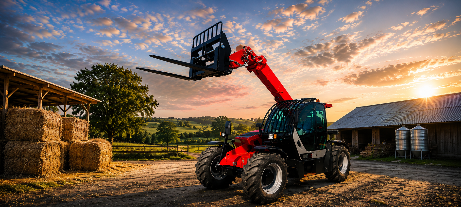 UHI SW735 telehandler working on an Australian construction site