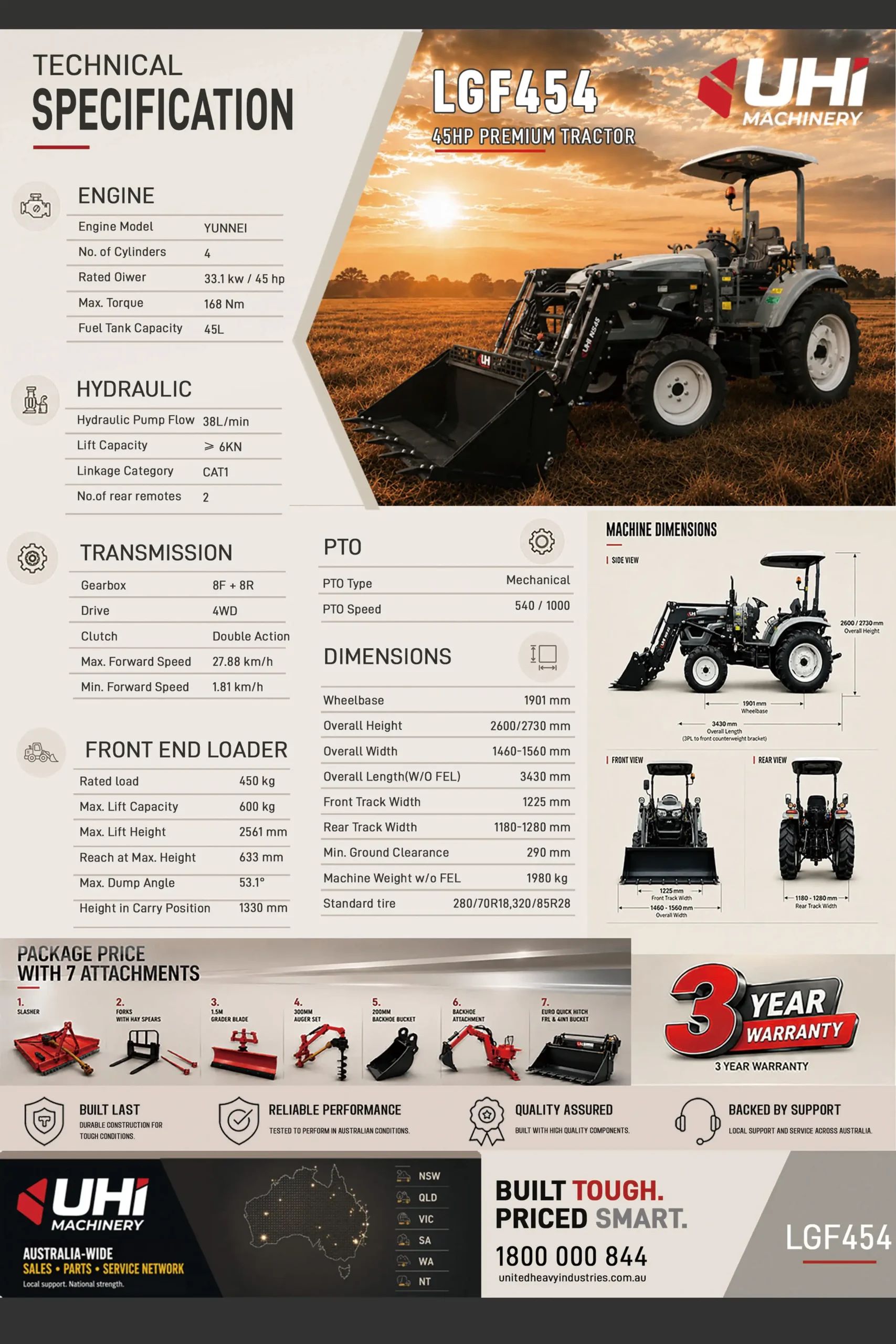 LGF454 specification