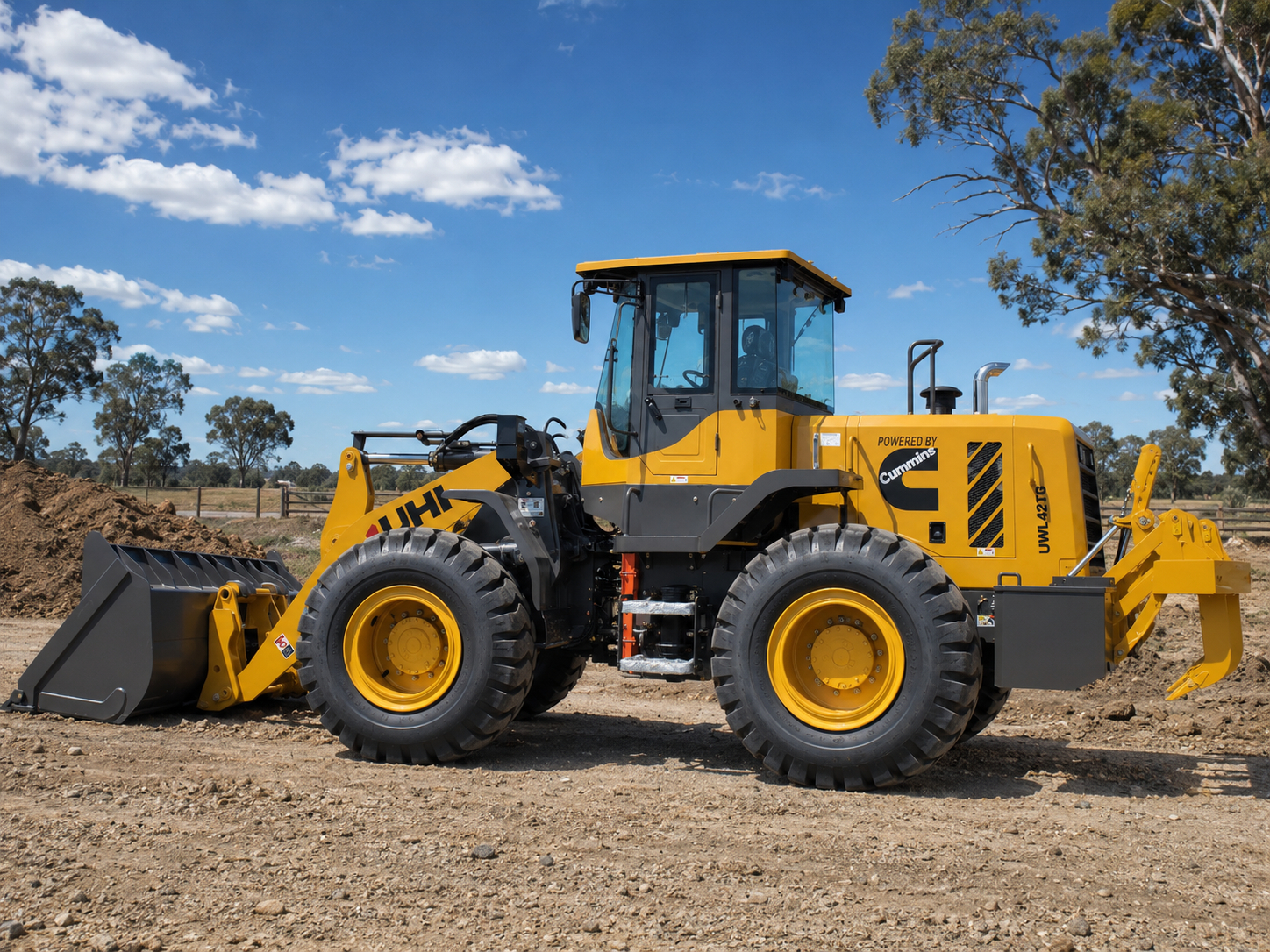 UWL420PR 4.2T Wheel Loader with 177hp Cummins Engine | UHI Machinery