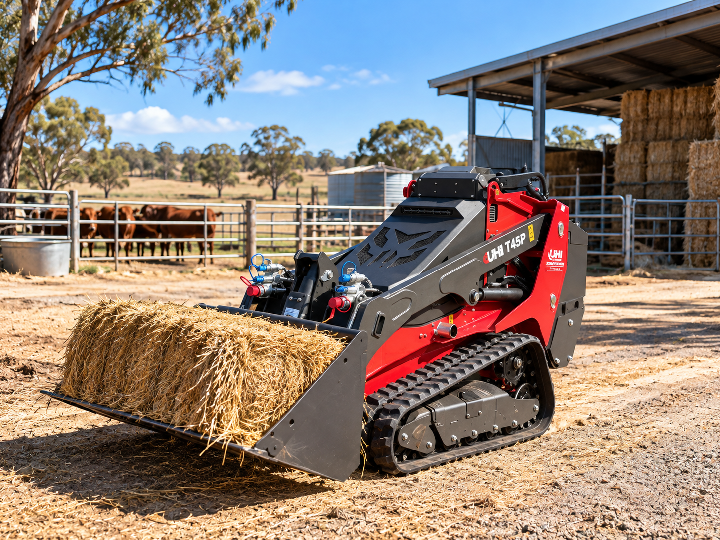 T45P Tracked Mini Loader with 25HP Kubota Engine | UHI Machinery