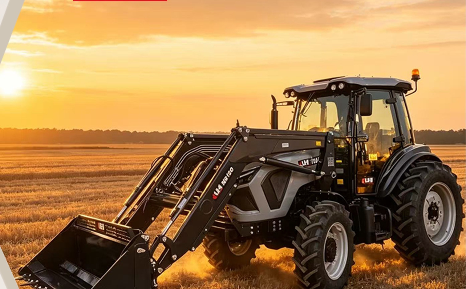 LGF1004P 100HP premium cab tractor with front-end loader