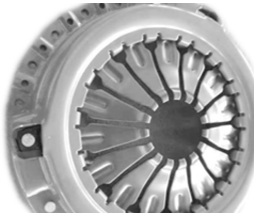 Double-acting clutch pressure plate